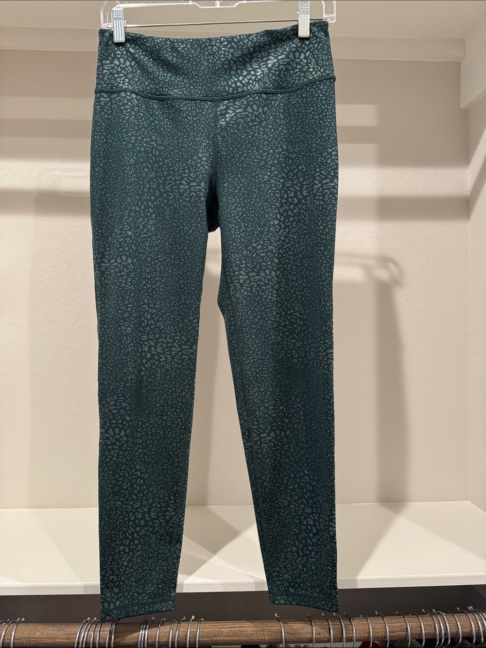 Ideology Teal Animal-Print High-Rise Jeggings
